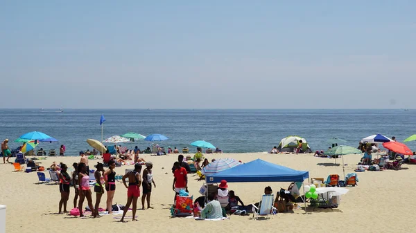 Praia em Long Branch em Nova Jersey — Fotografia de Stock