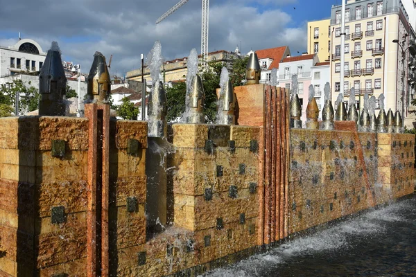 Lisbon Portugalia Sierpnia Praca Martim Moniz Lizbonie Portugalia Jak Widać — Zdjęcie stockowe