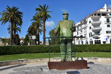 Ben Kral Dom Carlos heykeli Portekiz Cascais, Portekiz