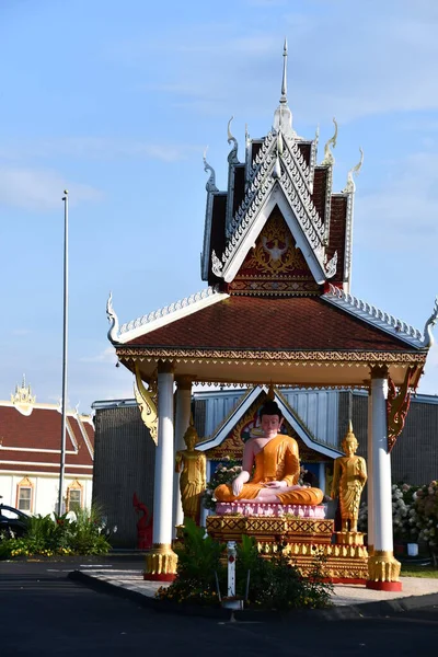 Morris Connecticut Taki Lao Buddha Ariyamedtaram Tapınağı Eylül 2020 Görüldüğü — Stok fotoğraf