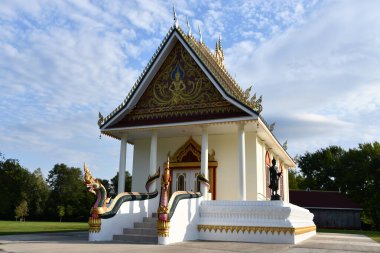 Morris, Connecticut 'taki Lao Buddha Ariyamedtaram Tapınağı, 6 Eylül 2020' de görüldüğü gibi..