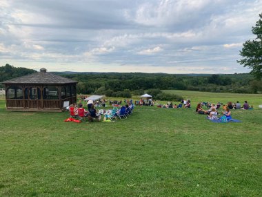 WATERTOWN, CT - 6 SEP Watertown, Connecticut 'taki Hawk Ridge Şaraphanesi, 6 Eylül 2020' de görüldüğü gibi.