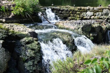 Paterson, New Jersey 'deki Passaic Nehri' nin Büyük Şelaleleri