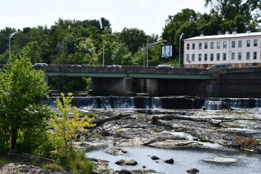 Paterson, New Jersey 'deki Passaic Nehri' nin Büyük Şelaleleri