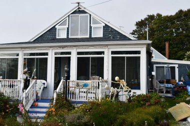 PORTLAND, ME - 26. SEP: 26 Eylül 2020 'de Maine' de Portland 'ın bir parçası olan Peaks Adası' nın etrafında.