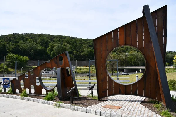 Nyack Sep Bridge Path Welcome Center Guvernör Mario Cuomo Bridge — Stockfoto