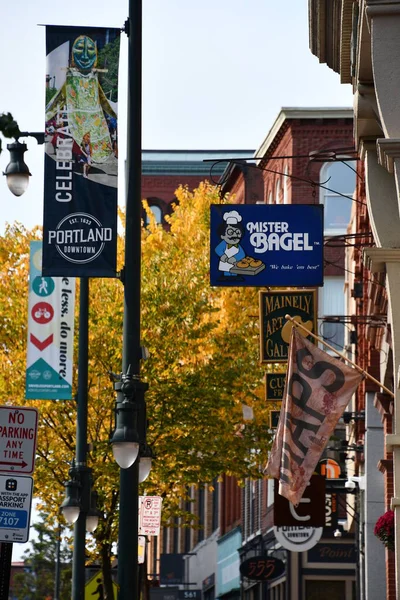 Portland Sep Centro Portland Maine Como Sep 2020 — Foto de Stock