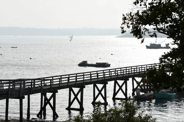 Vista Desde Peaks Island Cerca Portland Maine — Foto de Stock