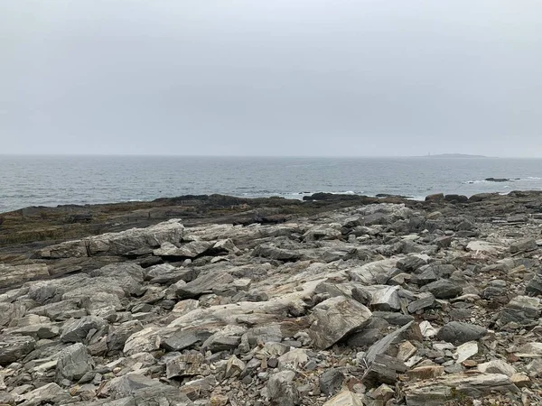 Vista Dall Isola Peaks Vicino Portland Maine — Foto Stock