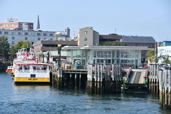 Portlandia Września Widok Port Portland Maine Jak Widać Dniu Września — Zdjęcie stockowe