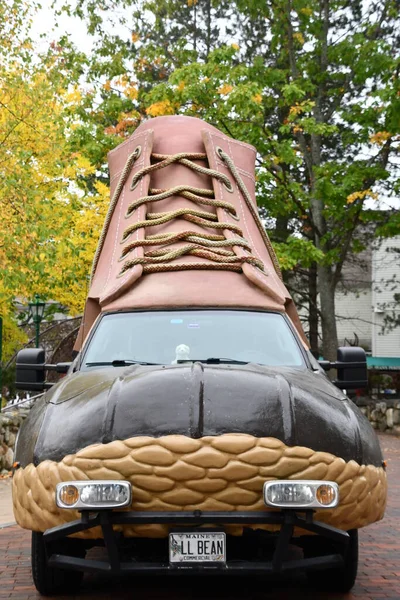 Freeport Września Bean Bootmobile Sklepie Bean Flagship Store Freeport Maine — Zdjęcie stockowe