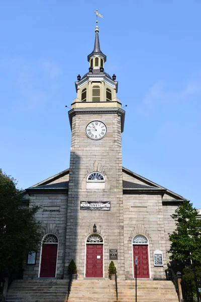 Portland Sep Première Église Paroissiale Portland Maine Vue Sept 2020 — Photo