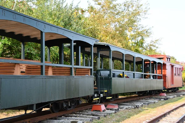 Portland Sep Train Ride Maine Narrow Gauge Railroad Museum Portland — 스톡 사진