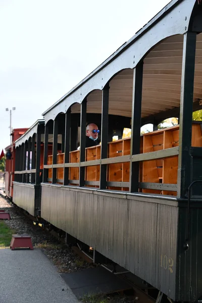 Portland Sep Paseo Tren Maine Narrow Gauge Railroad Museum Portland —  Fotos de Stock