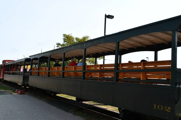 Portland Sep Train Ride Maine Narrow Gauge Railroad Museum Portland — 图库照片