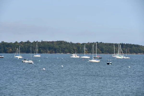 Portland Sep Portland Harbor Maine Gezien September 2020 — Stockfoto