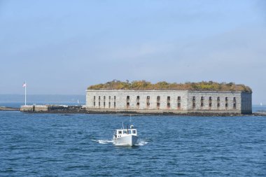 Portland, Maine yakınlarındaki Casco Körfezi 'ndeki Fort Gorges