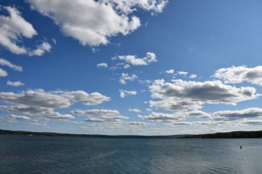 Canandaigua, New York 'taki Canandaigua Gölü manzarası