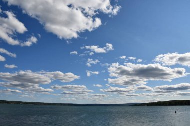 Canandaigua, New York 'taki Canandaigua Gölü manzarası
