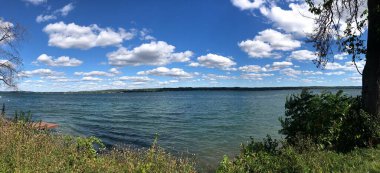 Canandaigua, New York 'taki Canandaigua Gölü manzarası