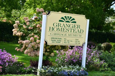 CandaIGUA, New York taşrası Canandaigua 'daki Granger Homestead and Carriage Museum, 18 Eylül 2020.