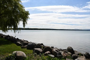 Canandaigua, New York 'taki Canandaigua Gölü manzarası