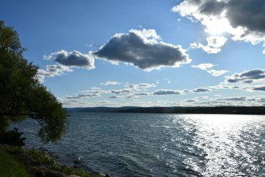 Canandaigua, New York 'taki Canandaigua Gölü manzarası