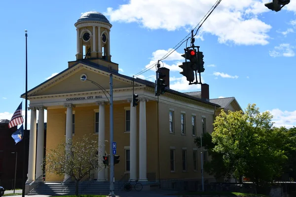 Candaigua Sep Canandaigua City Hall Canandaigua New York Viz 2020 — Stock fotografie