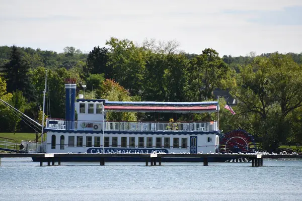 Canandaigua Settembre Barca Crociera Canandaigua Lady Sul Lago Canandaigua Nello — Foto Stock