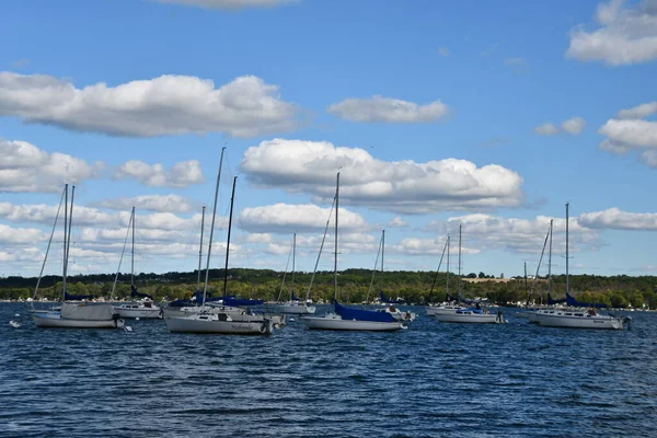 Canandaigua Sep Boote Auf Dem Canandaigua See Bundesstaat New York — Stockfoto