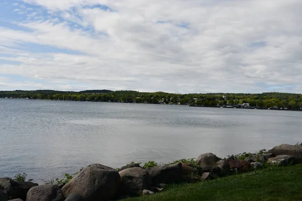 Vista Lago Canandaigua Canandaigua Nova York — Fotografia de Stock