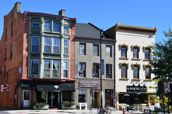 Canandaigua Sep Main Street Het Centrum Van Canandaigua New York — Stockfoto