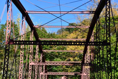 Connecticut, New Milford 'daki Aşıklar Parkı Köprüsü