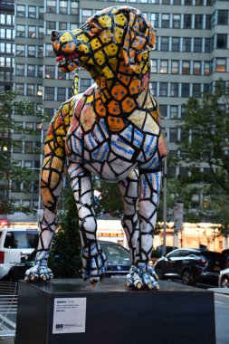 NEW YORK, New York - 18 Ekim 2022 'de görüldüğü üzere, Vizsla Daphne, New York City' de Will Kurtz sergisinde.