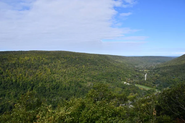 Utsikt Från Jump Scenic Point Gannett Hill Ontario County Park — Stockfoto