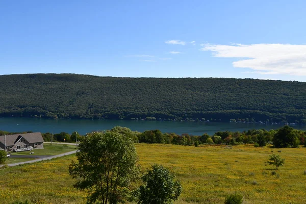 Scenic Overlook Carolabarb Park County Road South Bristol New York — 스톡 사진