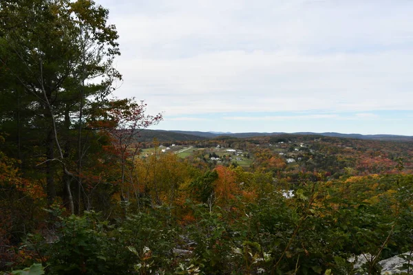 Vista Topo Torre Mount Tom State Park Washington Connecticut — Fotografia de Stock