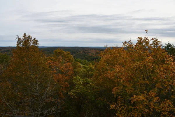 Вид Вершини Вежі Mount Tom State Park Вашингтоні Штат Коннектикут — стокове фото