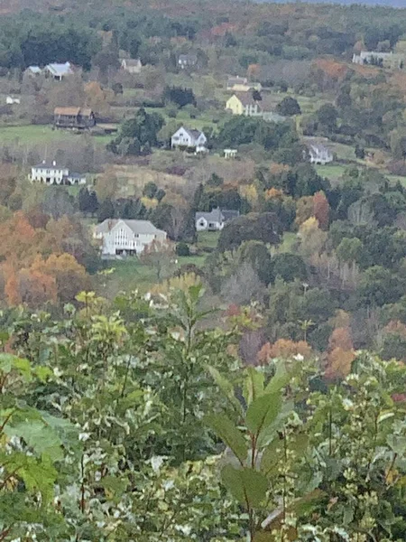 Vue Depuis Sommet Tour Mount Tom State Park Washington Connecticut — Photo