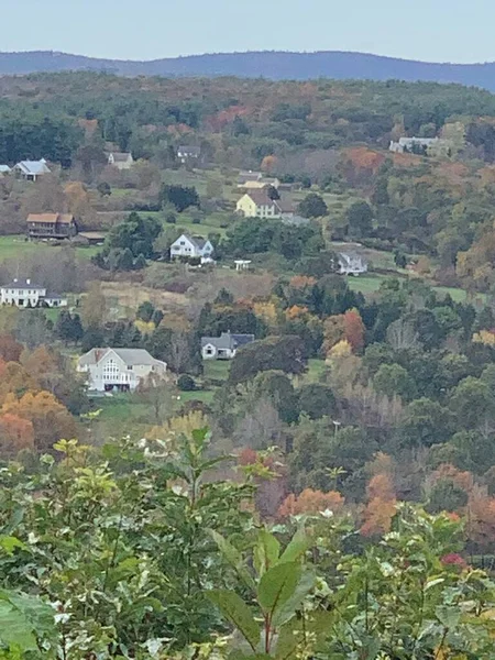 Widok Szczytu Wieży Mount Tom State Park Waszyngtonie Connecticut — Zdjęcie stockowe