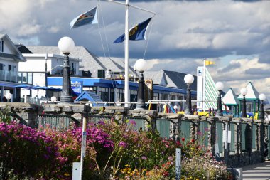 HAMPTON, NH OCT 3: Hampton Beach State Park, New Hampshire, 3 Ekim 2020 'de görüldüğü gibi. 