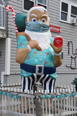 Hampton, New Hampshire 'da 3 Ekim 2020' de görülen kum ve Noel Baba Hediye Dükkanı..