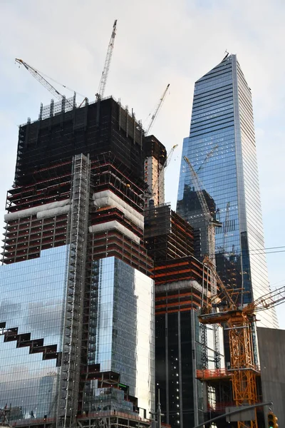 New York Oct Hudson Yards Manhattanben New York Cityben Ahogy — Stock Fotó