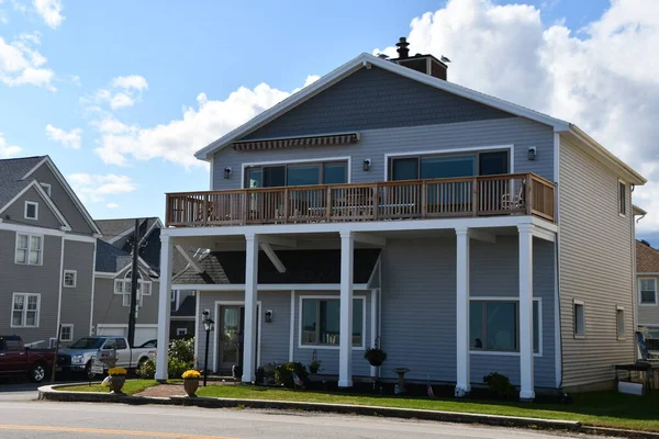 HAMPTON, NH OCT 3: 3 Ekim 2020 'de görüldüğü gibi Hampton, New Hampshire' da rıhtım. 