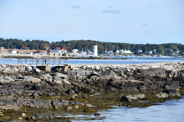 Portsmouth Oct View Portsmouth Harbor Lighthouse New Hampshire New Castle — 스톡 사진