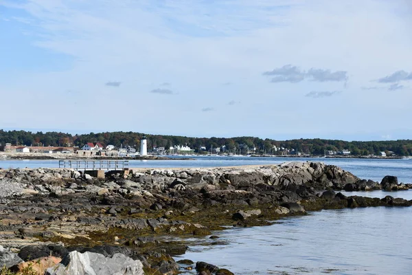 Portsmouth Oct Zicht Portsmouth Harbor Lighthouse Vanuit New Castle New — Stockfoto