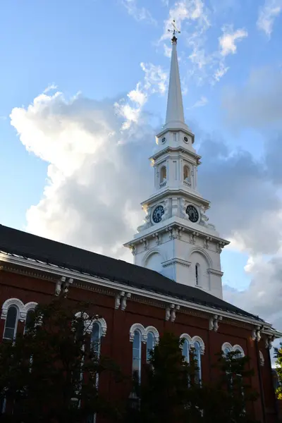 Portsmouth Okt North Church Portsmouth New Hampshire Gesehen Okt 2020 — Stockfoto