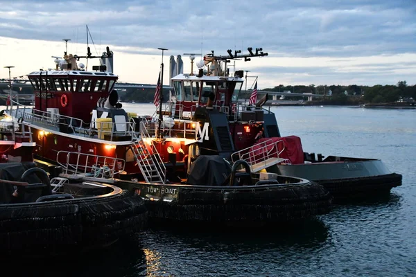 Portsmouth Lgo Portsmouth Harbor New Hampshire Gezien Oktober 2020 — Stockfoto