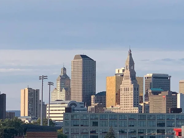 Hartford Oct Skyline Hartford Connecticut Como Visto Outubro 2020 — Fotografia de Stock