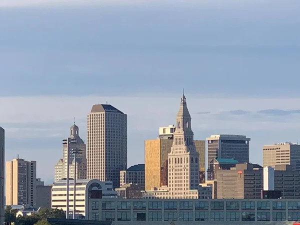 Hartford Ottobre Skyline Hartford Connecticut Come Visto Ottobre 2020 — Foto Stock